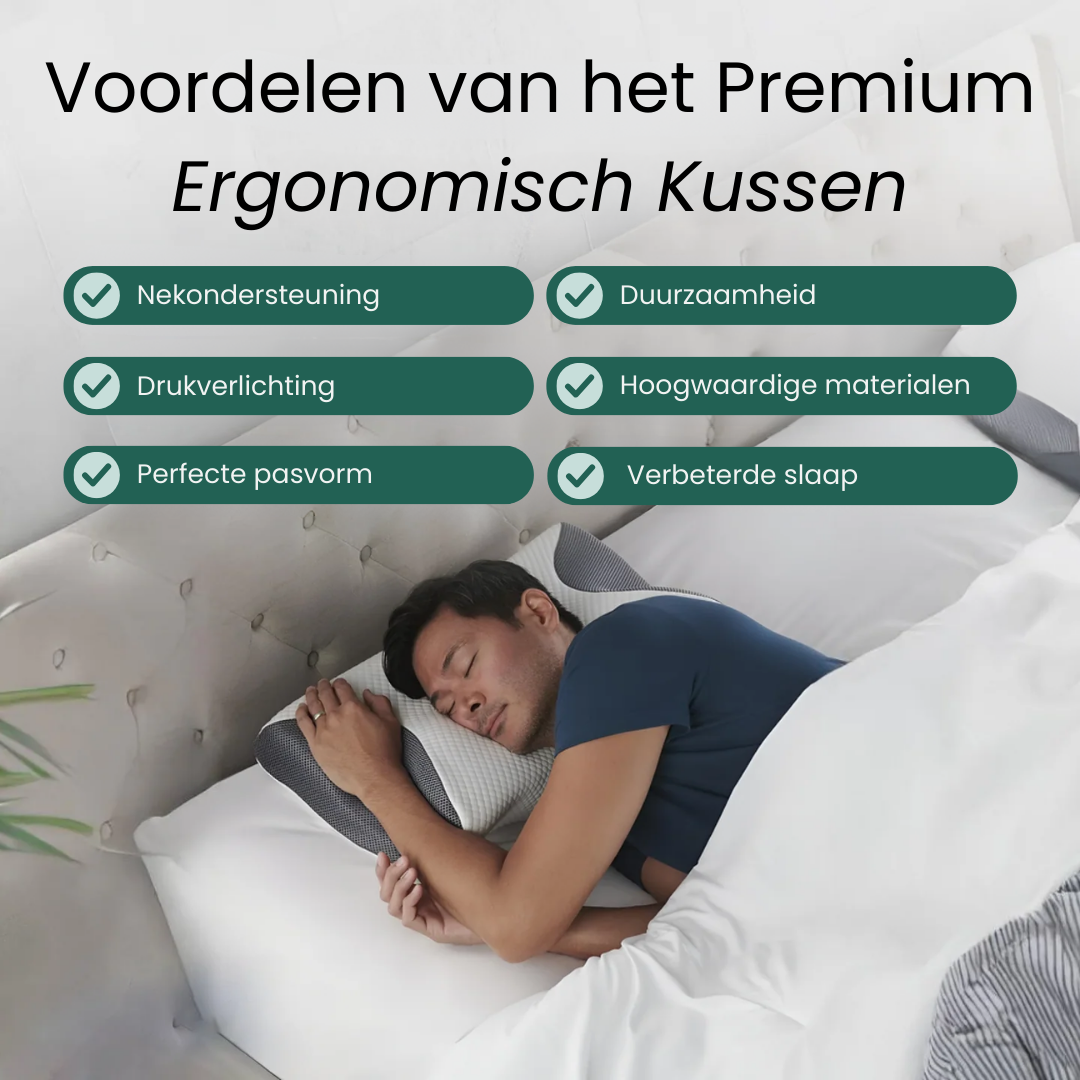 SleepFlow - Premium Kussen Voor Pijnverlichting
