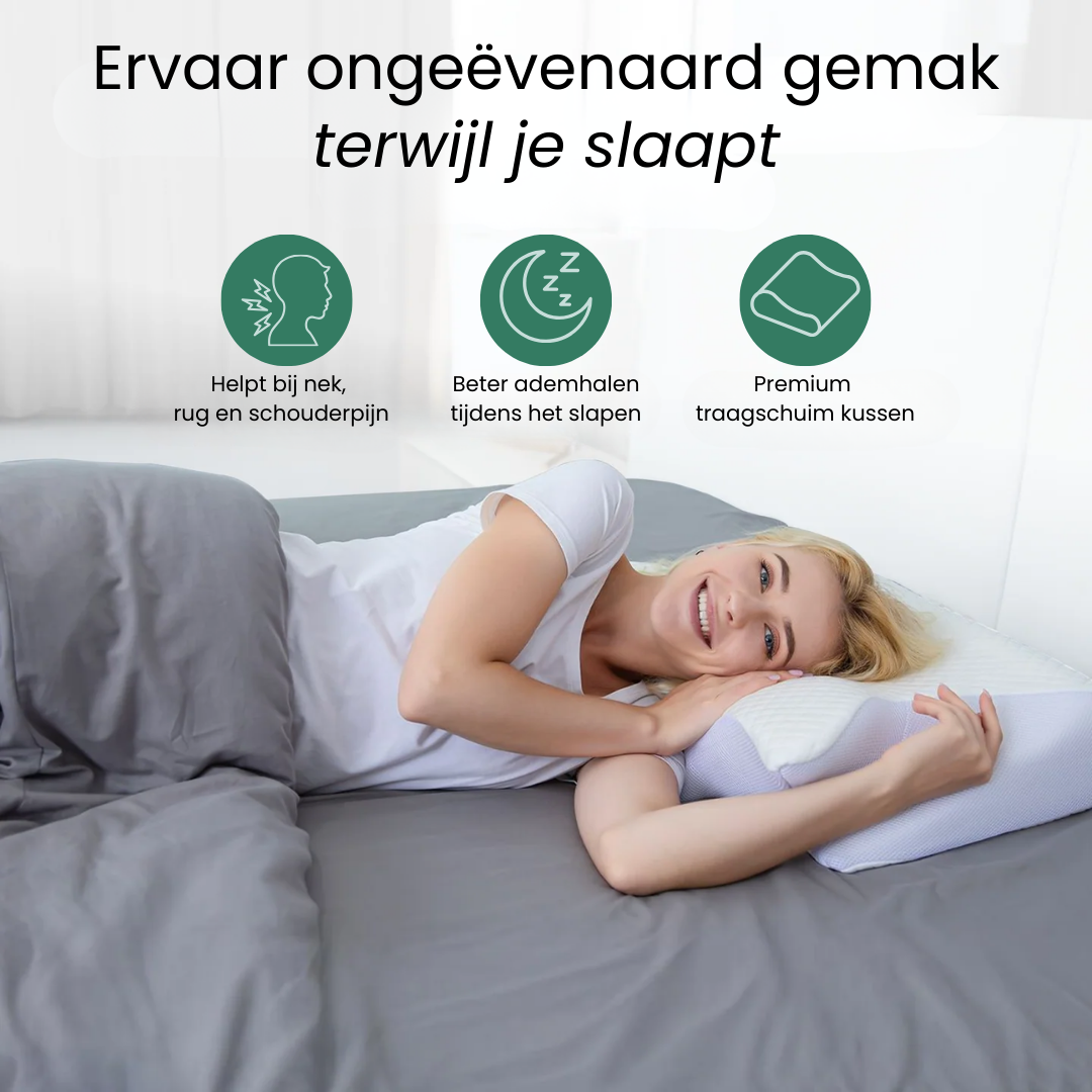 SleepFlow - Premium Kussen Voor Pijnverlichting